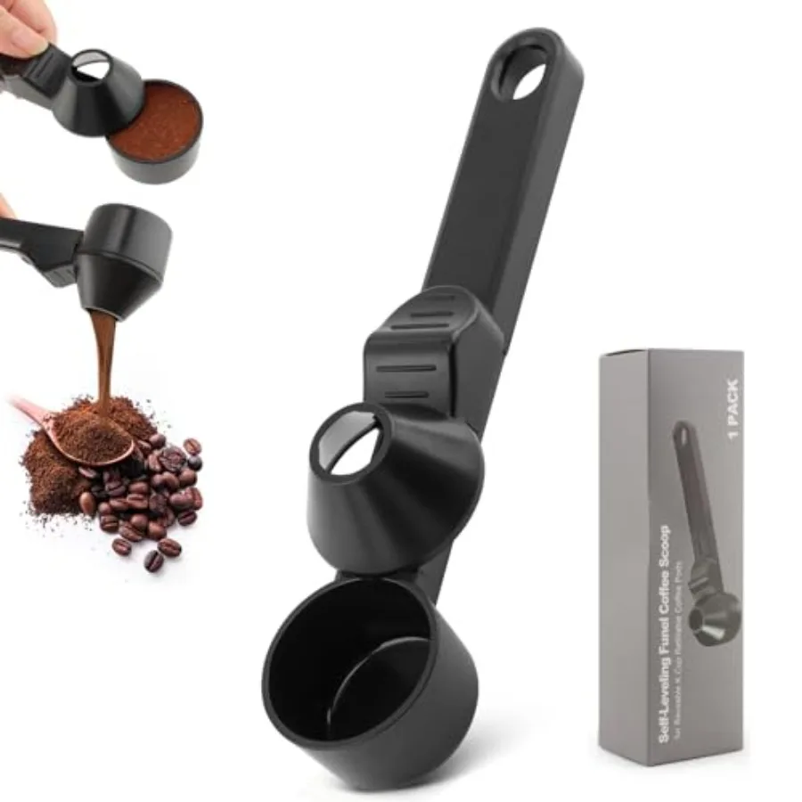Coffee Scoop and Funnel for Reusable K Cups Refillable Coffee Pods Coffees Measuring Spoon Easy Slide Scoop with Funnel for Gro
Coffee Scoop and Funnel for Reusable K Cups Refillable Coffee Pods Coffees Measuring Spoon Easy Slide Scoop with Funnel for Gro