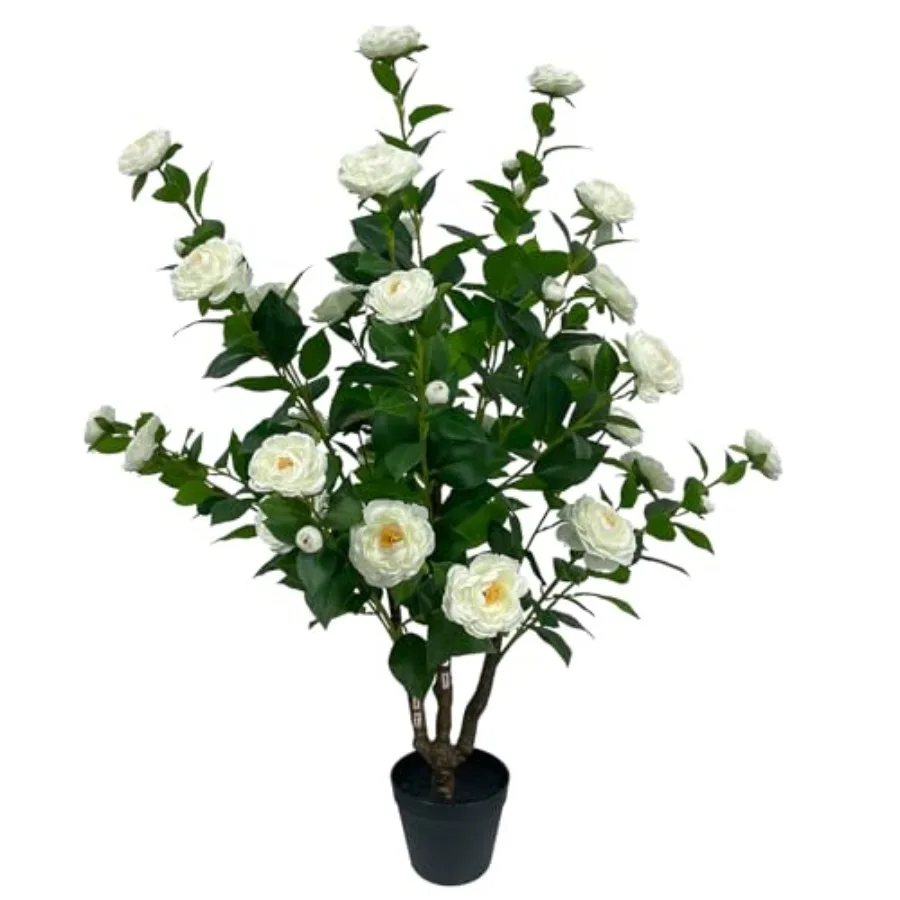 3.3ft Artificial Camellia Tree in Pot with White Flowers Faux Camellia Plant for Indoor and Outdoor Home Décor, Front Door Deco
3.3ft Artificial Camellia Tree in Pot with White Flowers Faux Camellia Plant for Indoor and Outdoor Home Décor, Front Door Deco