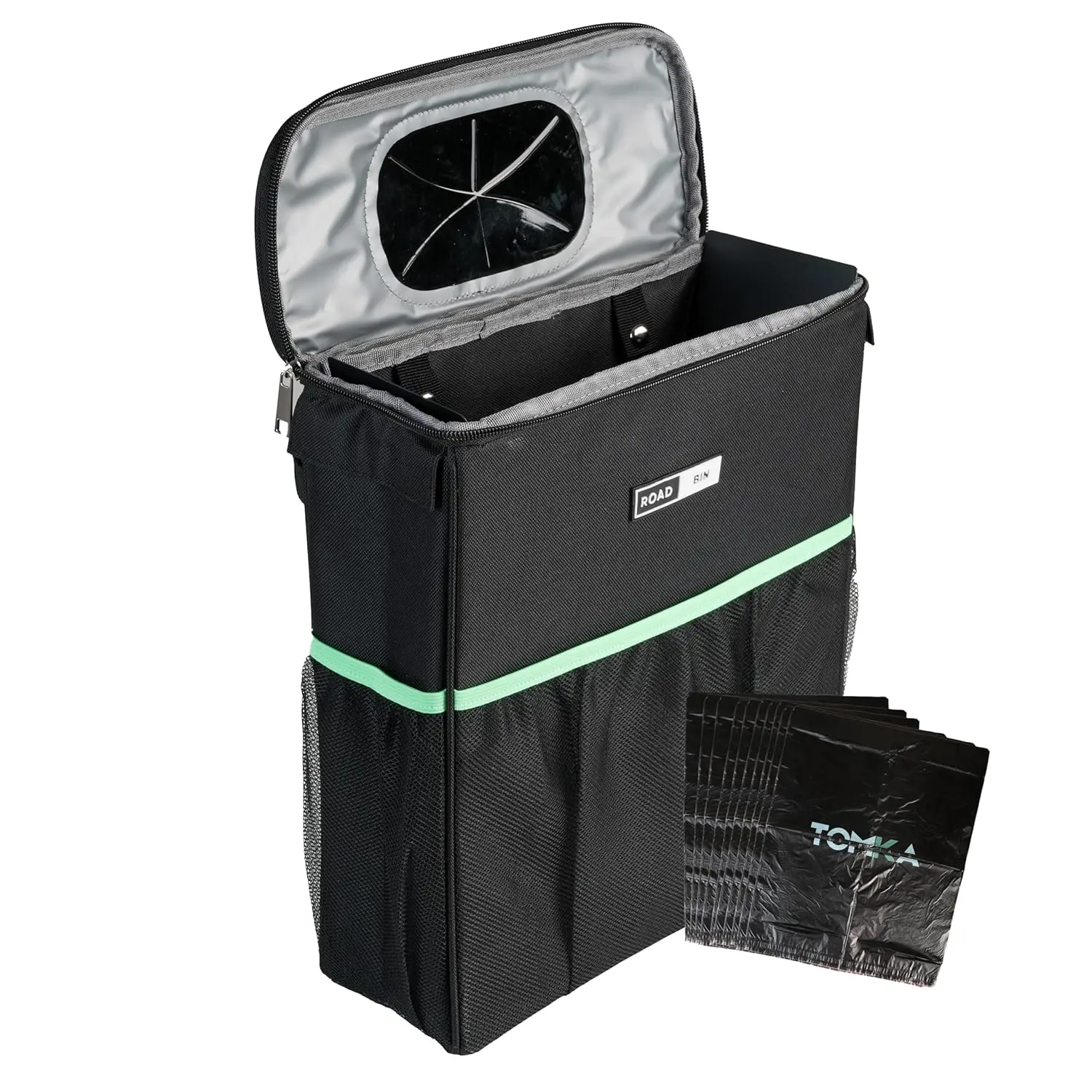 RoadBin Slim Car Trash Can, 2.5 Gallon, Leak-Proof & Odor-Resistant, Foldable for Car, Truck, SUV, Van
RoadBin Slim Car Trash Can, 2.5 Gallon, Leak-Proof & Odor-Resistant, Foldable for Car, Truck, SUV, Van