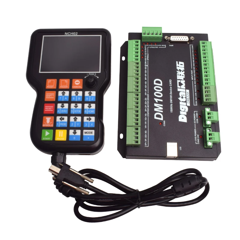 NCH02 DM100D Handheld Motion USB CNC Motion Board Control System Controller Standalone 3axis 4axis 5axis
NCH02 DM100D Handheld Motion USB CNC Motion Board Control System Controller Standalone 3axis 4axis 5axis