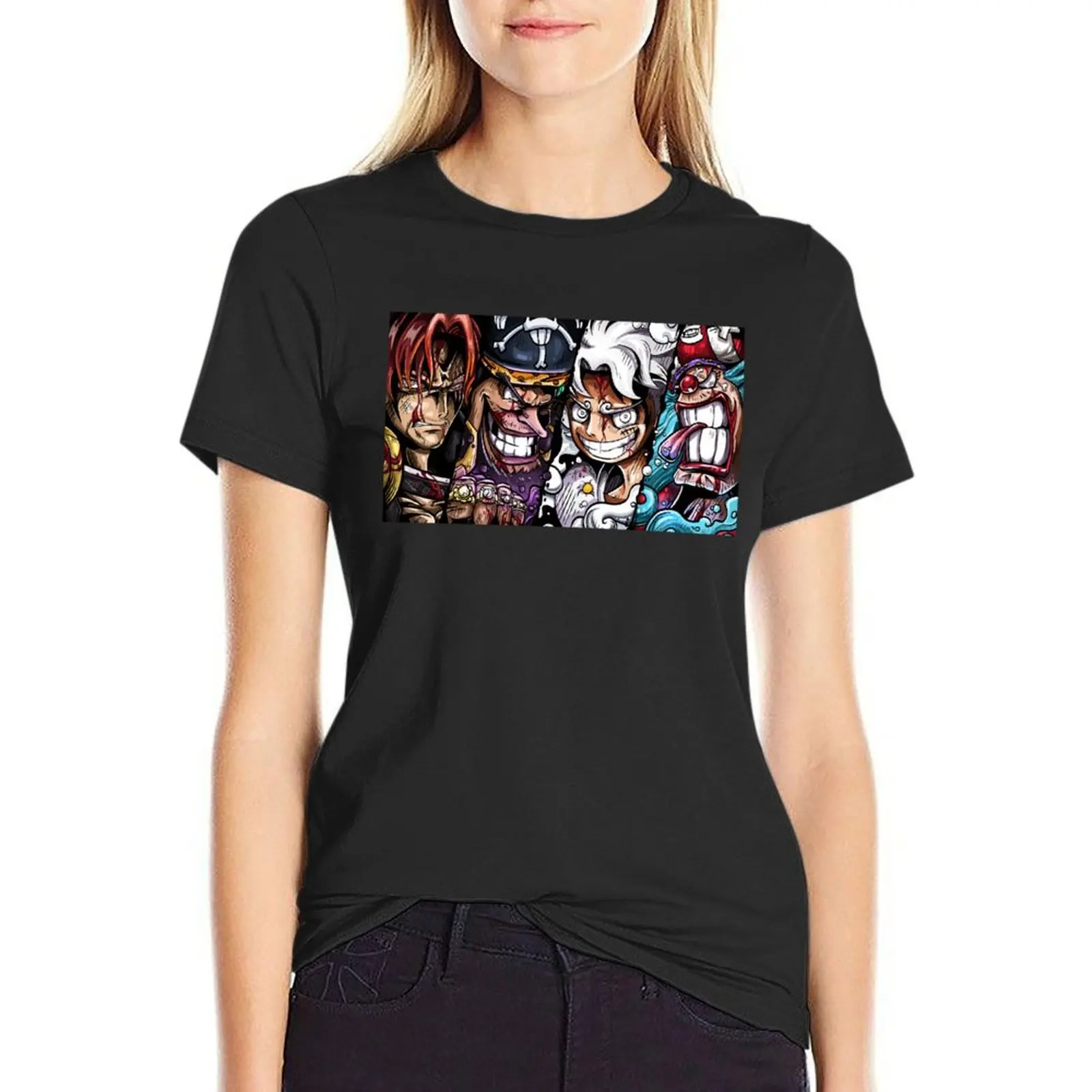 Four Emperors - Yonko T-Shirt Blouse summer clothes sweat oversized workout shirts for Women
Four Emperors - Yonko T-Shirt Blouse summer clothes sweat oversized workout shirts for Women
