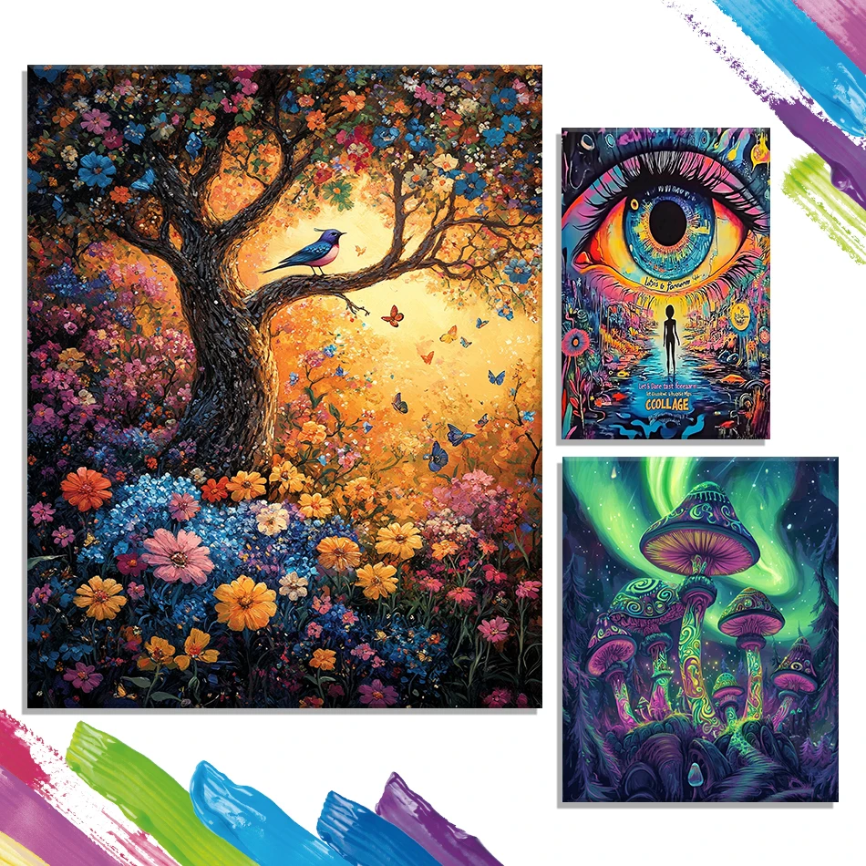 GATYZTORY Painting By Abstract Numbers Abstract Forest Landscape Adult Coloring Drawing Canvas Picture Paint Kit Oil Art Diy Set
GATYZTORY Painting By Abstract Numbers Abstract Forest Landscape Adult Coloring Drawing Canvas Picture Paint Kit Oil Art Diy Set