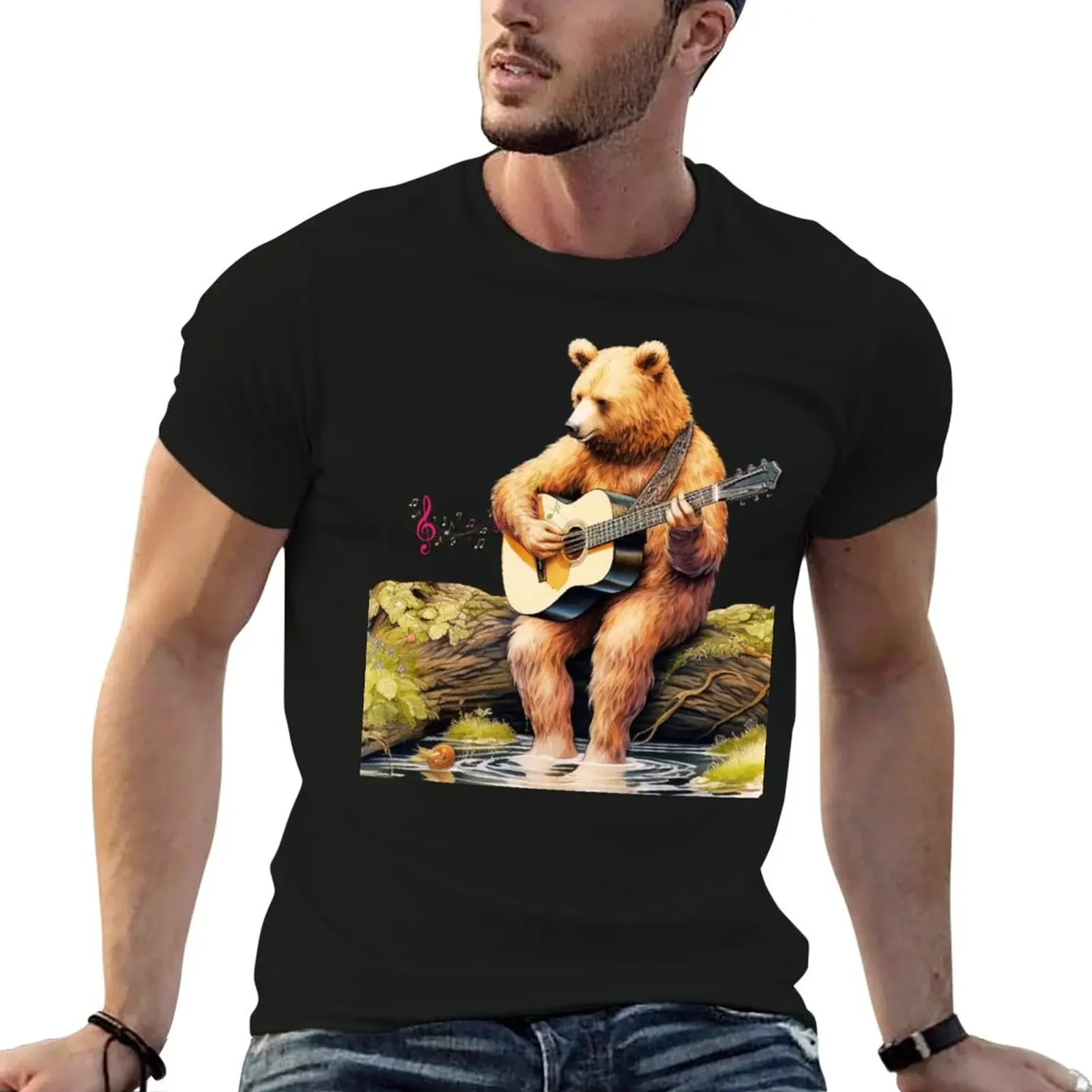 Bear Playing On Guitar T-Shirt Personalized t-shirt vintage kawaii clothes mens clothing
Bear Playing On Guitar T-Shirt Personalized t-shirt vintage kawaii clothes mens clothing
