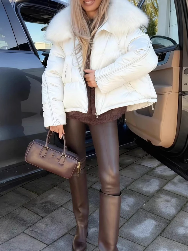 Новый осенне-зимний пуховик на молнии, простая однотонная верхняя одежда с капюшоном и перьями, офисная женская мода, пальто с карманами и длинными рукавами
Новый осенне-зимний пуховик на молнии, простая однотонная верхняя одежда с капюшоном и перьями, офисная женская мода, пальто с карманами и длинными рукавами