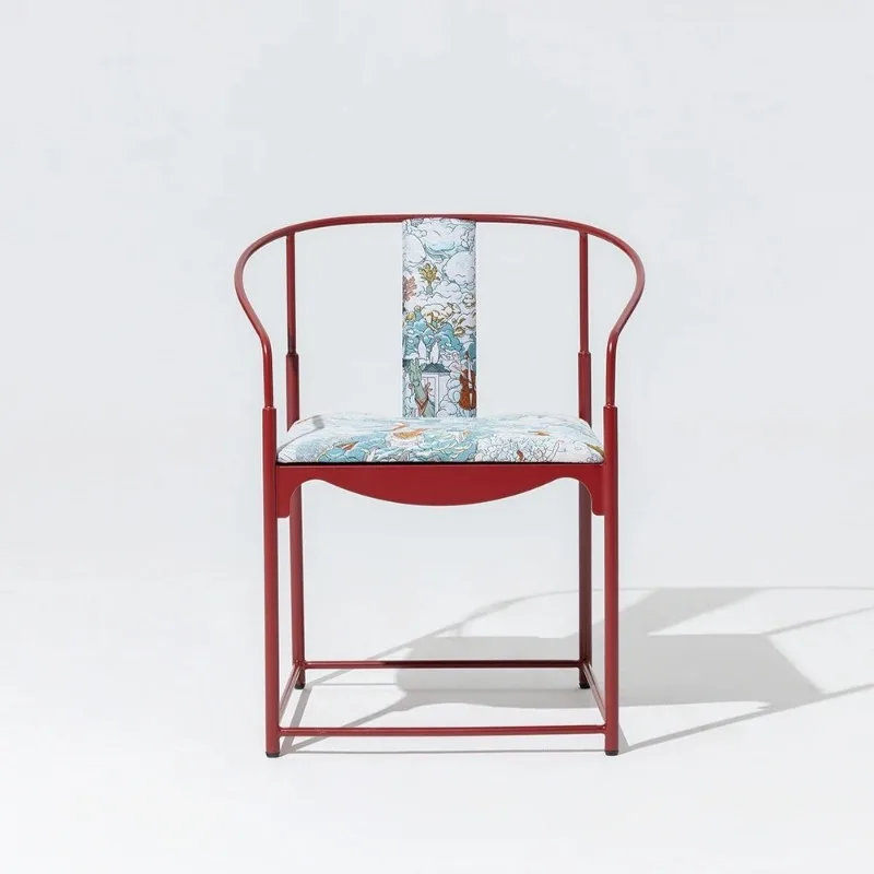 Canyon Red Single Armchair, Embroidered New Chinese Chair
Canyon Red Single Armchair, Embroidered New Chinese Chair