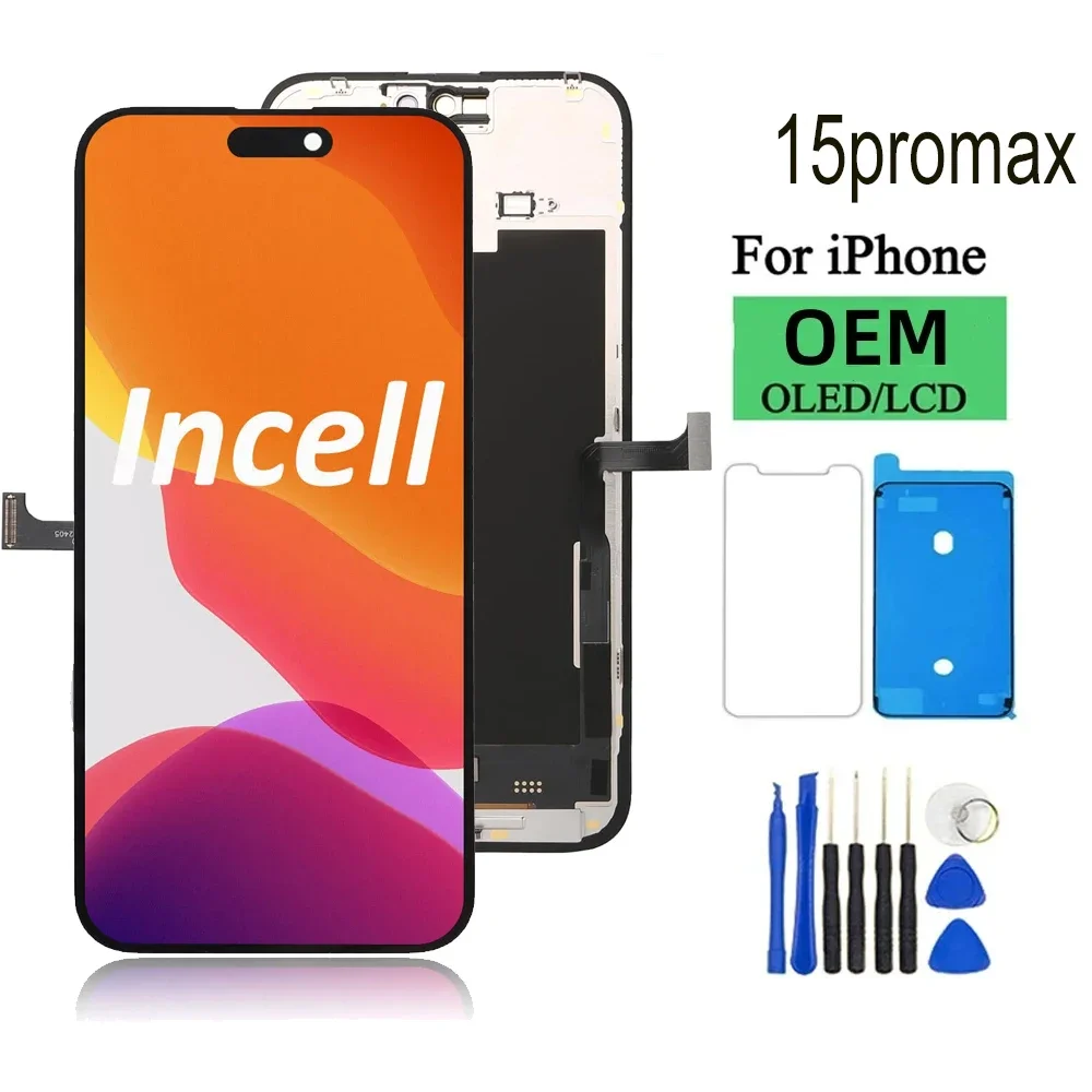 incell для Iphone 15 Pro MAX ЖК-дисплей, сенсорный экран, сменный дигитайзер в сборе для Iphone 15 ProMAX A2849 A3105
incell для Iphone 15 Pro MAX ЖК-дисплей, сенсорный экран, сменный дигитайзер в сборе для Iphone 15 ProMAX A2849 A3105