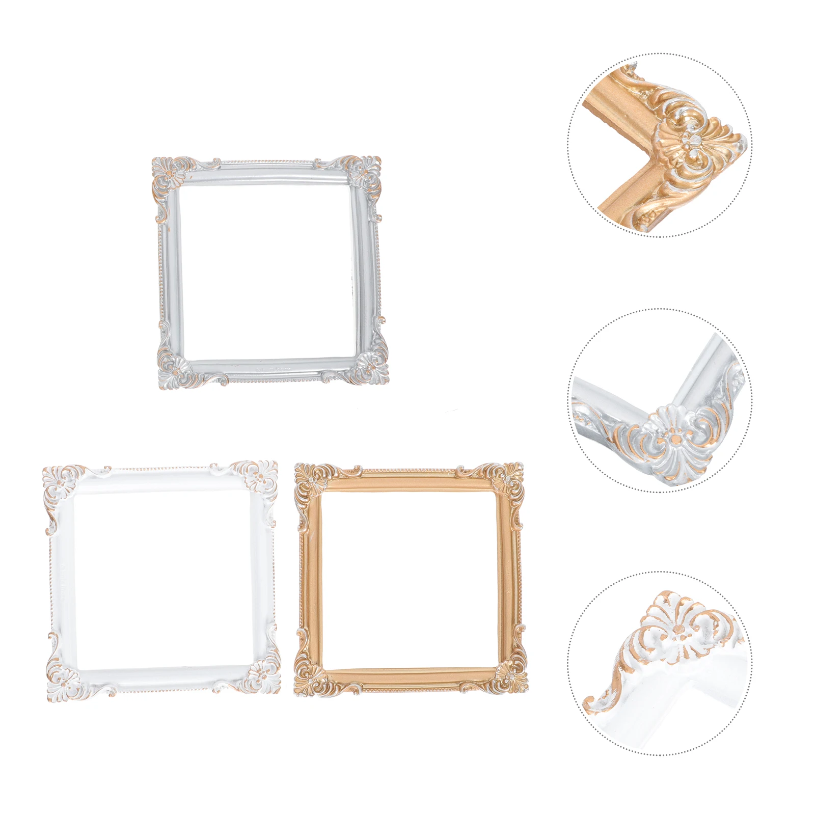 3pcs Retro Photo Frame Decoration Vintage Picture Frame Props Resin Wall Mounted for Wedding Home Decor Gift Jewelry Display
3pcs Retro Photo Frame Decoration Vintage Picture Frame Props Resin Wall Mounted for Wedding Home Decor Gift Jewelry Display