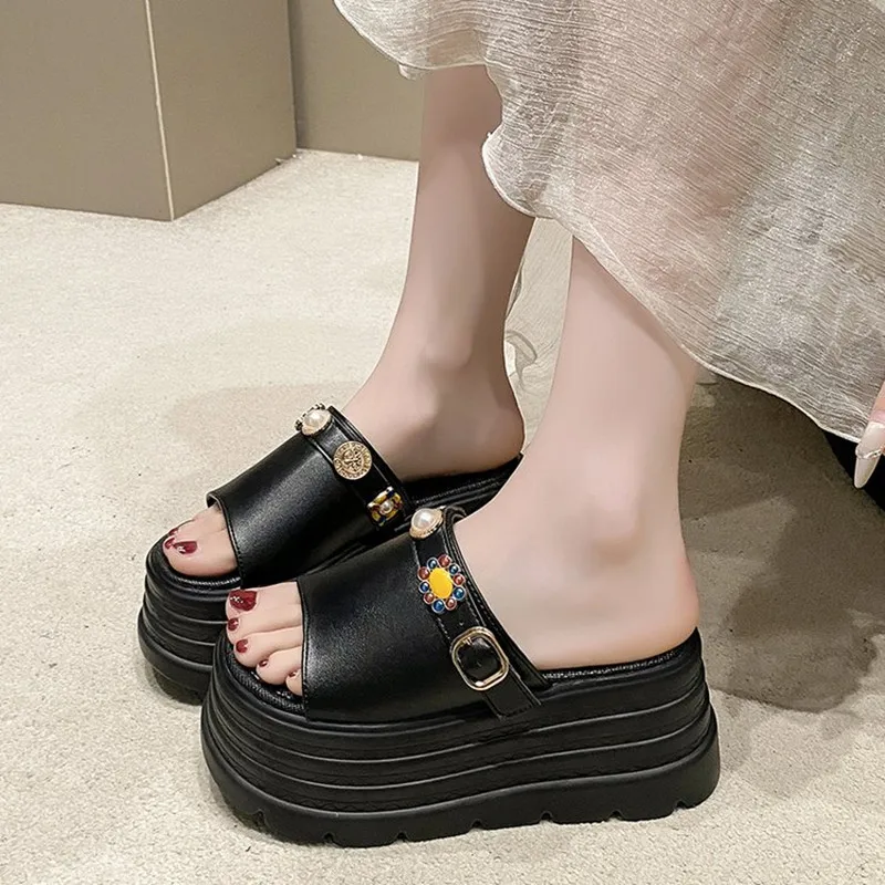 2026 8cm Fashion Sponge Cake Thick-soled Slippers for Women Summer New Style Ins Super Hot Heightened Open Toe One-line Sandals
2026 8cm Fashion Sponge Cake Thick-soled Slippers for Women Summer New Style Ins Super Hot Heightened Open Toe One-line Sandals