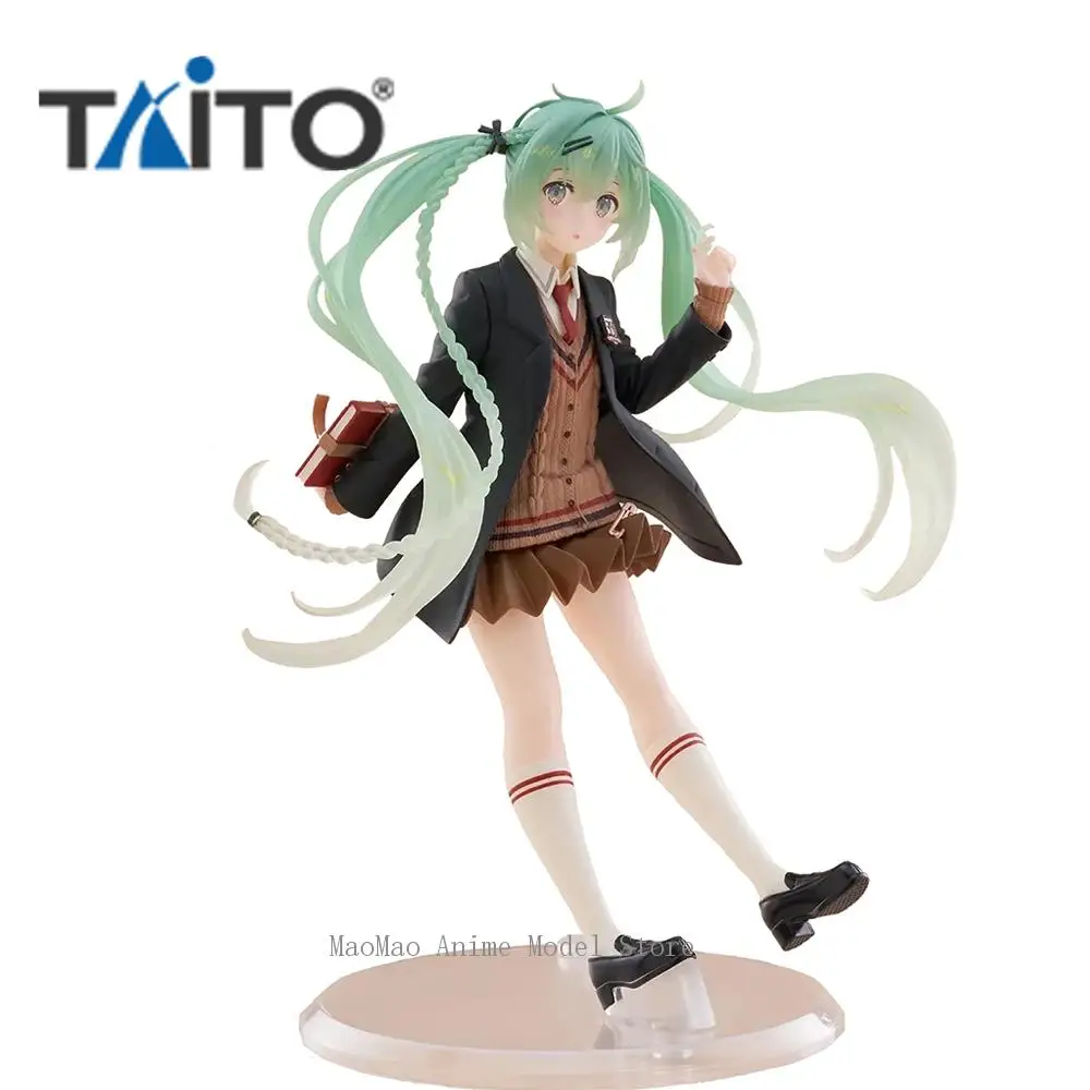 В наличии оригинальная TAITO Hatsune Miku, модная серия, консервативная 18 см, экшн-фигурка аниме, модель из ПВХ, коллекционные игрушки, кавайная кукла, подарок 
В наличии оригинальная TAITO Hatsune Miku, модная серия, консервативная 18 см, экшн-фигурка аниме, модель из ПВХ, коллекционные игрушки, кавайная кукла, подарок