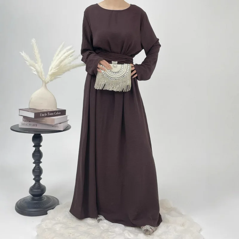 Dubai Middle East Turkish Elegant Lace-Up Dress Evening Gown Muslim Women's Slim Fit Formal Dress
Dubai Middle East Turkish Elegant Lace-Up Dress Evening Gown Muslim Women's Slim Fit Formal Dress
