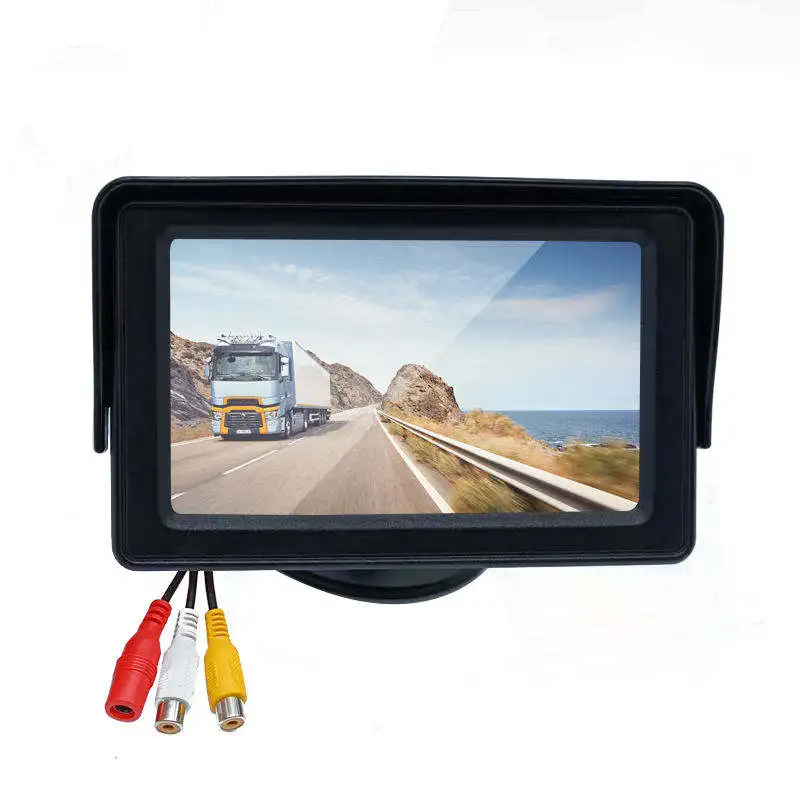 4.3 Inch TFT LCD Car Rear View Monitor Waterproof Reverse Backup Camera with Display for Cars Vehicle Mirror Monitor Display