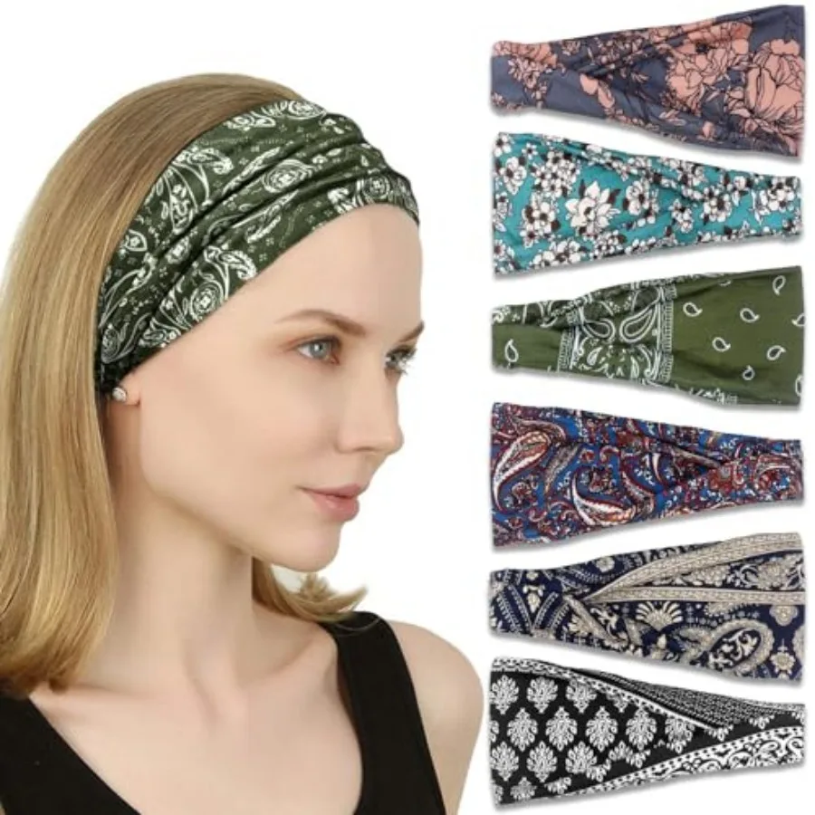 Headbands for Women, Non-Slip, Premium Stretchy Head Bands Hair Accessories, Wear for Yoga, Fashion, Working Out, Travel or Run
Headbands for Women, Non-Slip, Premium Stretchy Head Bands Hair Accessories, Wear for Yoga, Fashion, Working Out, Travel or Run