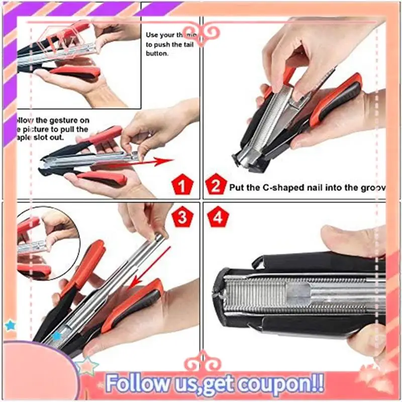 Pig Pen Clamp Kit Fencing Manual Clamp Nailer With 2500 Pieces C7 Pig Pen C Clamp For Animal Wire Fence Bird Cage Easy To Use
Pig Pen Clamp Kit Fencing Manual Clamp Nailer With 2500 Pieces C7 Pig Pen C Clamp For Animal Wire Fence Bird Cage Easy To Use