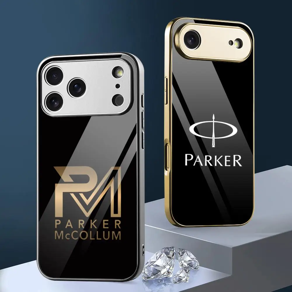 Pen Brand P-Parker Phone Case For iPhone 17 16 15 14 13 12Pro Max Plus Electroplated Metal Case Glass Back Protective Cover
Pen Brand P-Parker Phone Case For iPhone 17 16 15 14 13 12Pro Max Plus Electroplated Metal Case Glass Back Protective Cover