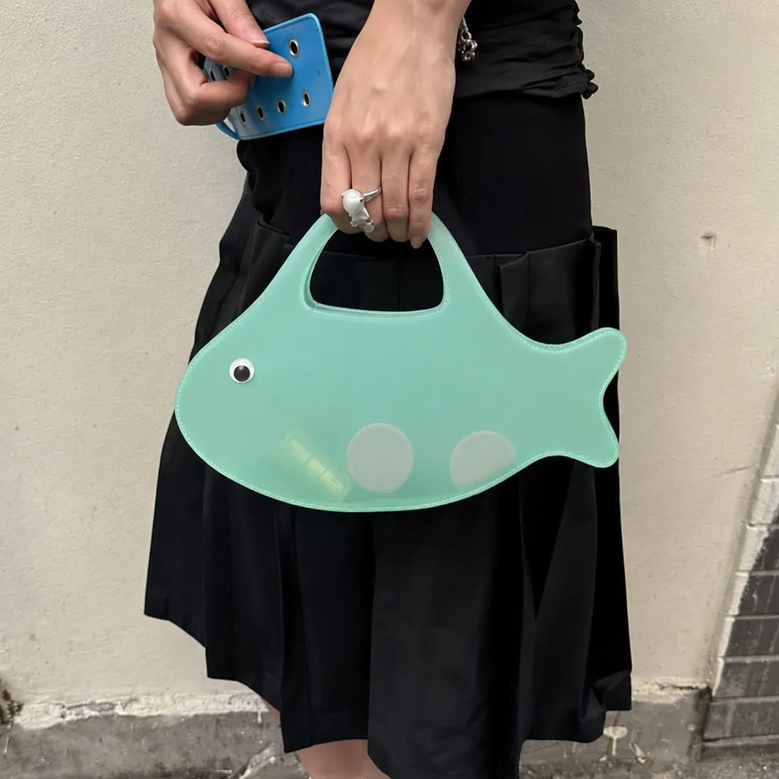 Fashion Cute little fish shaped jelly Bag Fish Shaped Funny Cute Women Handbag Boho Beach Vacation Evening Elegant Clutch Purse
Fashion Cute little fish shaped jelly Bag Fish Shaped Funny Cute Women Handbag Boho Beach Vacation Evening Elegant Clutch Purse