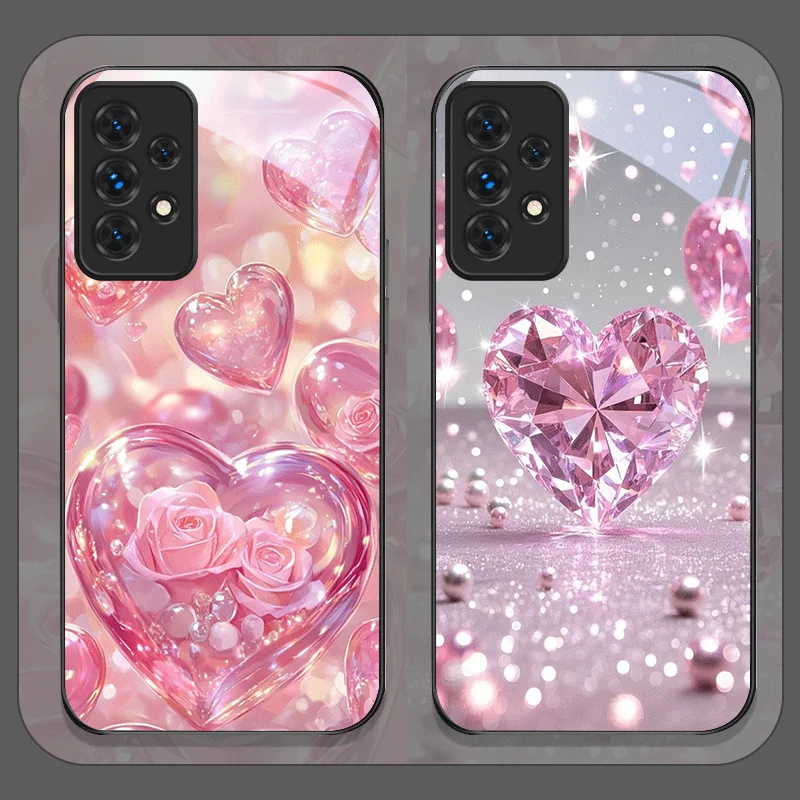 Стильный розовый чехол для телефона из закаленного стекла в форме сердца для Samsung Galaxy A56 A72 A55 A54 A53 A52 A36 A15 A14 A13 5G Cover
Стильный розовый чехол для телефона из закаленного стекла в форме сердца для Samsung Galaxy A56 A72 A55 A54 A53 A52 A36 A15 A14 A13 5G Cover