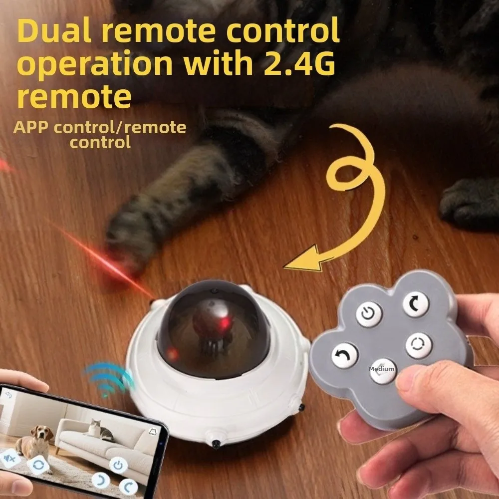 USB Charging Smart Cat Automatic Sounding UFO Turntable Two Control Modes Rotating Laser Cat Teasing Device Pet Training
USB Charging Smart Cat Automatic Sounding UFO Turntable Two Control Modes Rotating Laser Cat Teasing Device Pet Training