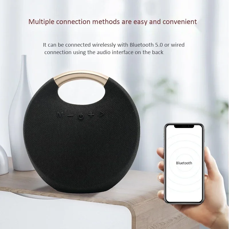 Newest Home Mini Portable Speaker Wireless Bluetooth 5.0 Subwoofer Soundbar TV Supports TF USB FM AUX Small Outdoor Radio Player
Newest Home Mini Portable Speaker Wireless Bluetooth 5.0 Subwoofer Soundbar TV Supports TF USB FM AUX Small Outdoor Radio Player