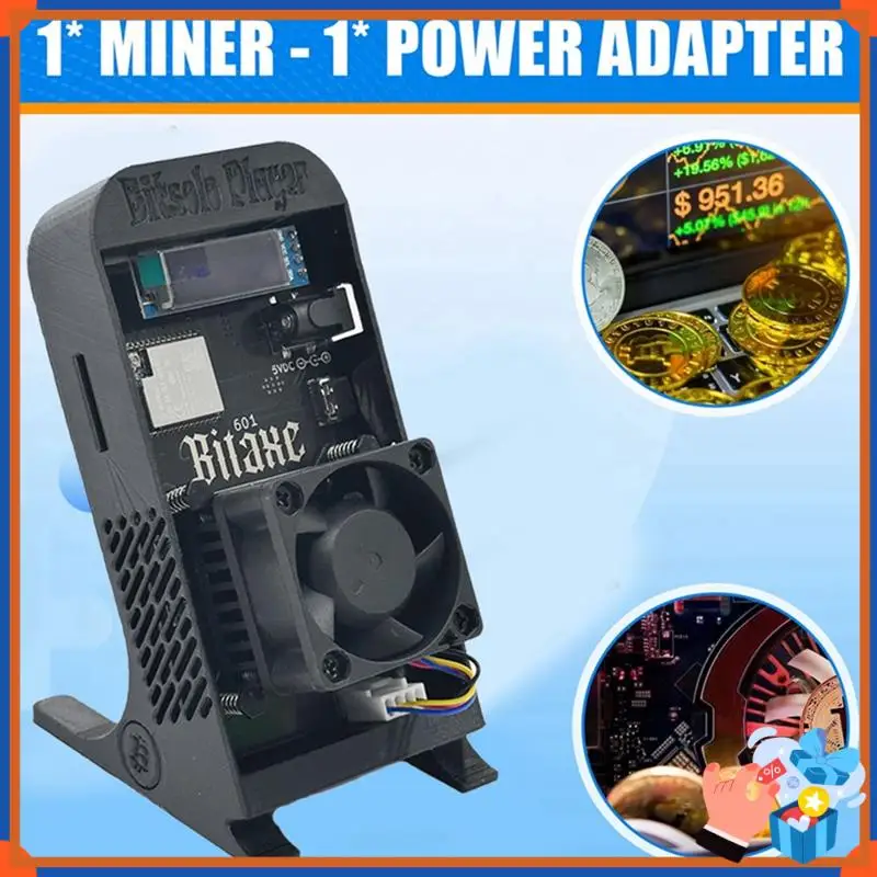 Компактный майнер Bitaxe Gamma 601 Solo Miner 18 Вт 1,2TH/S BM1370 Asic Chip от Antminer S21 Pro Crypto Miner Bitcoin BTC Miner EU PLUG
Компактный майнер Bitaxe Gamma 601 Solo Miner 18 Вт 1,2TH/S BM1370 Asic Chip от Antminer S21 Pro Crypto Miner Bitcoin BTC Miner EU PLUG