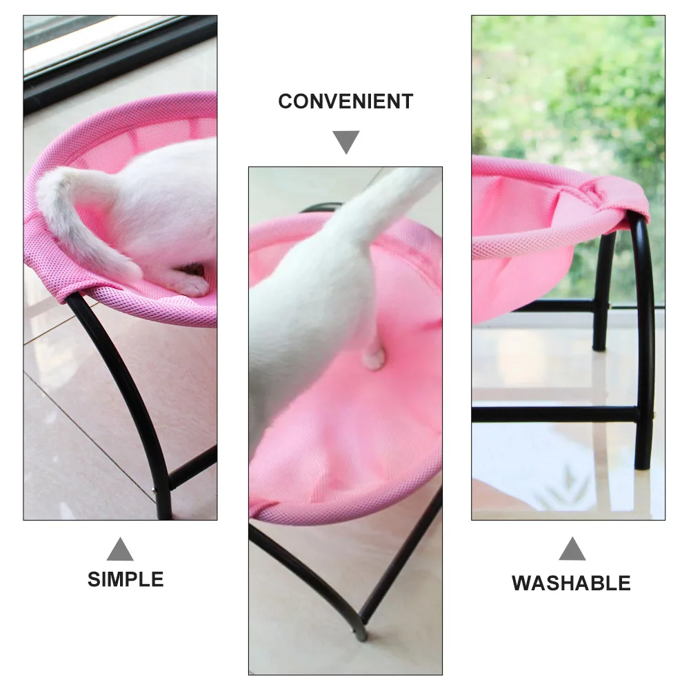 Elevated Cat Hammock Breathable Mesh Bed For Cats Dogs Cooling Nest With Iron Legs Wear-Resistant Hanging Bed Foldable Pet Cot
Elevated Cat Hammock Breathable Mesh Bed For Cats Dogs Cooling Nest With Iron Legs Wear-Resistant Hanging Bed Foldable Pet Cot