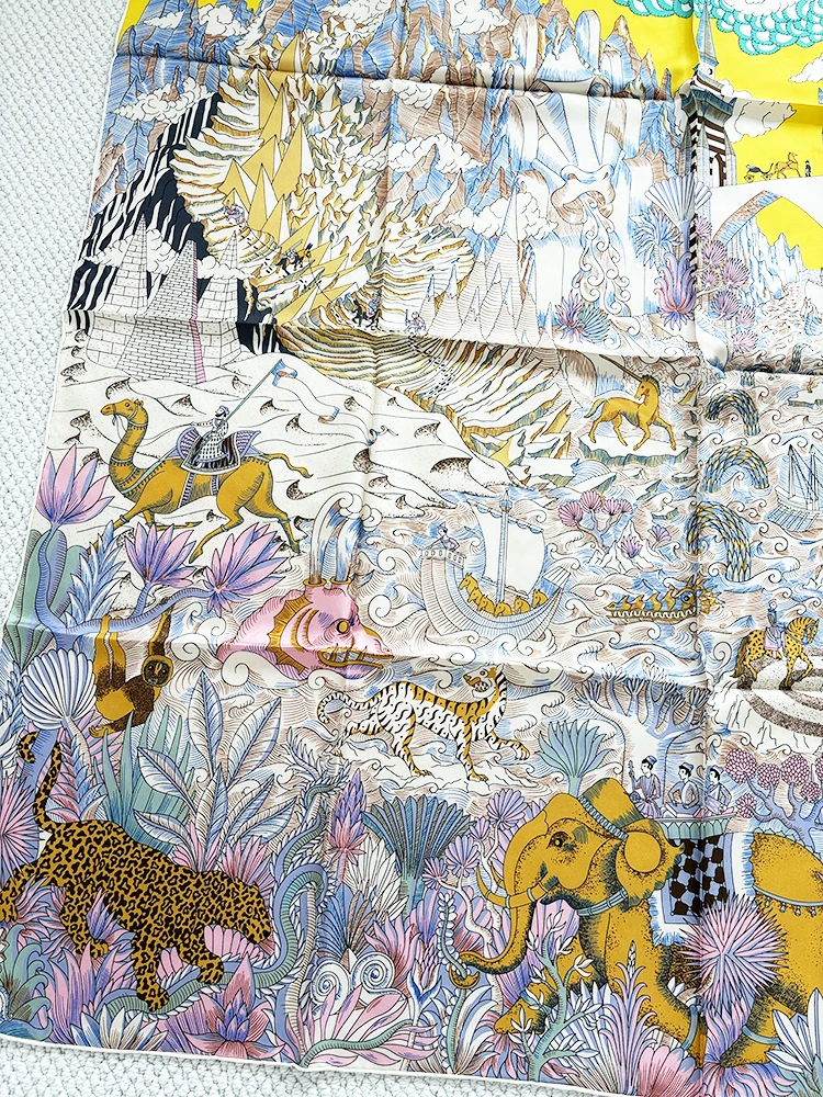 Pure Mulberry Silk Scarf 140CM Square Shawls Women Big Bandanas Hair Neck Accessories Valentine's Day Gift Foulard Femme 135CM
Pure Mulberry Silk Scarf 140CM Square Shawls Women Big Bandanas Hair Neck Accessories Valentine's Day Gift Foulard Femme 135CM