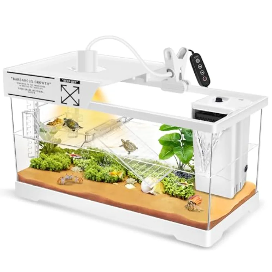 【Spot goods】Aquatic Turtle Tank+Lamp+Filter Kit Upgrade PC Turtle Tank Kit with Adjustable 360°Lamp and Filter Reptile Habitat
【Spot goods】Aquatic Turtle Tank+Lamp+Filter Kit Upgrade PC Turtle Tank Kit with Adjustable 360°Lamp and Filter Reptile Habitat