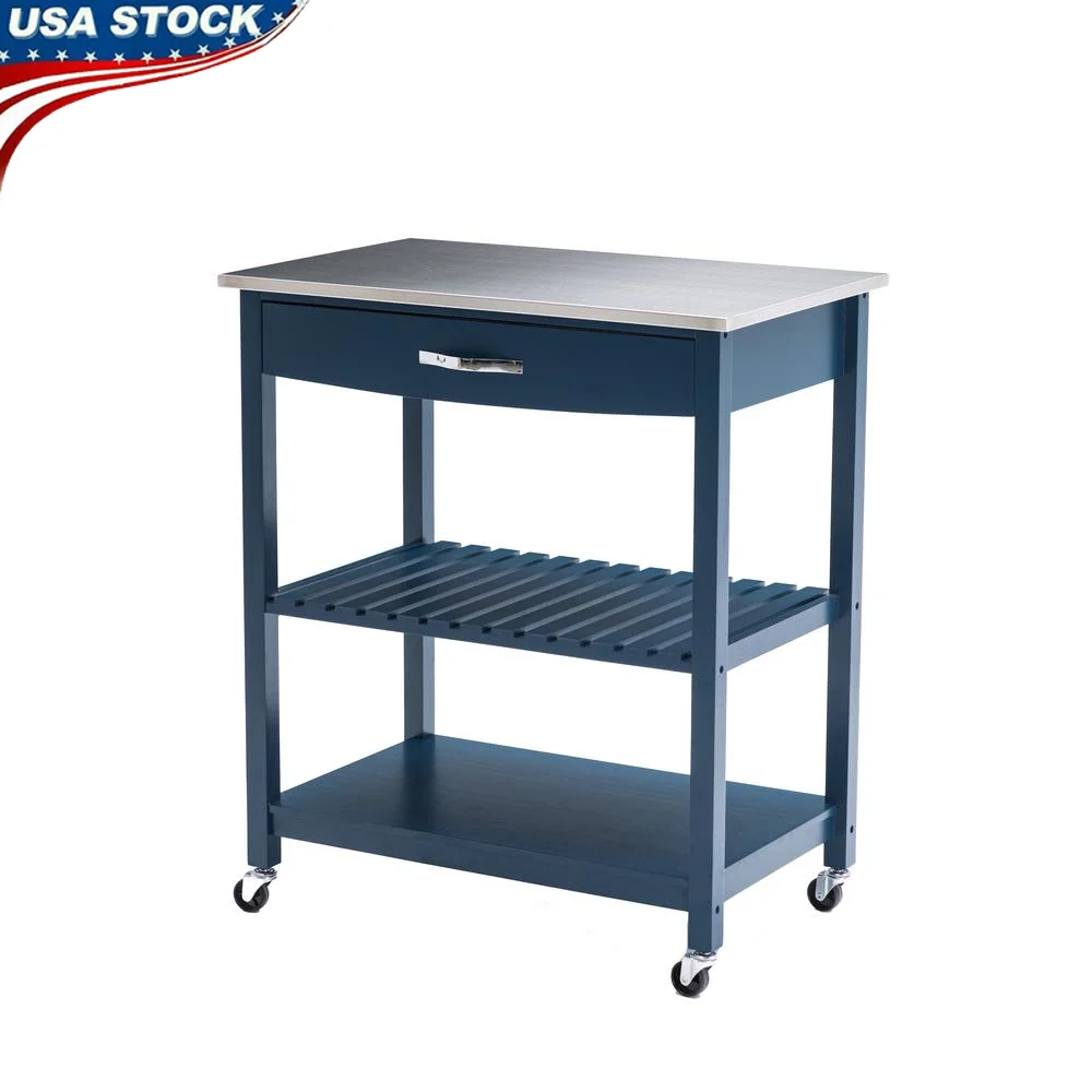 Портативная кухонная тележка с полками для хранения на колесиках из нержавеющей стали и ящиком Идеальная кухня и развлекательная кухня 
Портативная кухонная тележка с полками для хранения на колесиках из нержавеющей стали и ящиком Идеальная кухня и развлекательная кухня