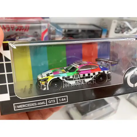 Kilo Model 1:64 MB GT3 # 888 Yarış Arabası Pres Döküm Model Araba Koleksiyonu Sınırlı Üretim Alaşım