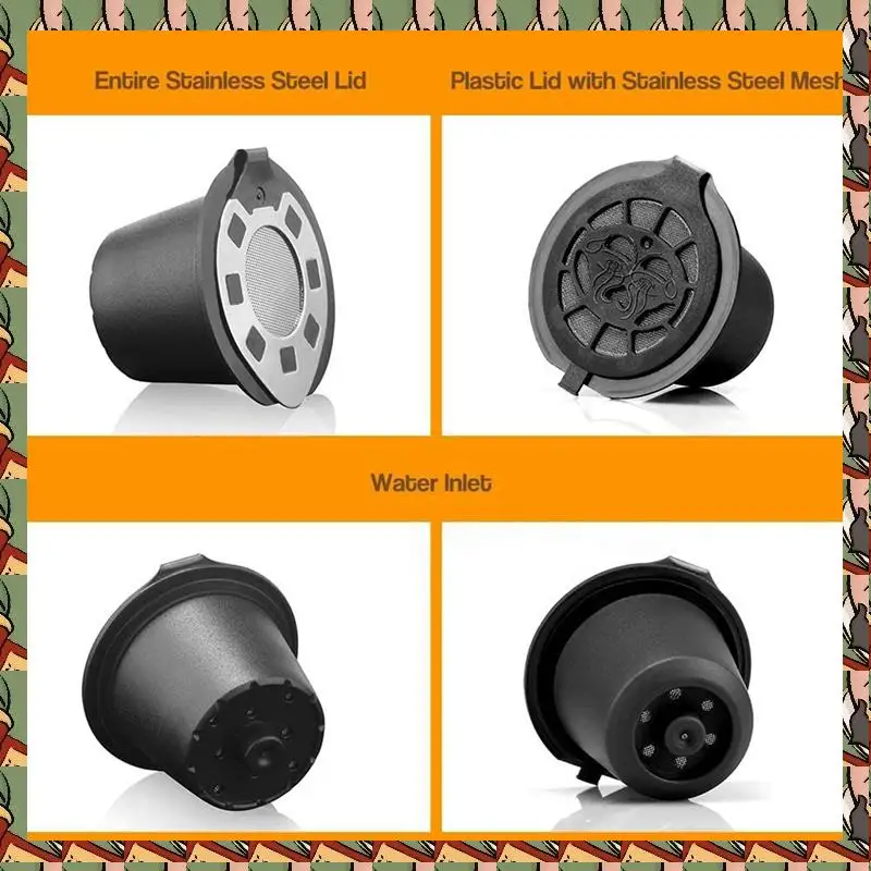 B75A 10 Pcs Coffee Filters For Nespresso Stainless Steel Mech Refillable Coffee Capsule Pod Dripper Basket Cup Cafeteira
B75A 10 Pcs Coffee Filters For Nespresso Stainless Steel Mech Refillable Coffee Capsule Pod Dripper Basket Cup Cafeteira