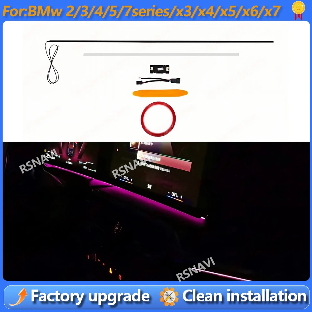 Instrument Ambient Lighting for BMW 2/3/4/7 Series X5 X6 X7 M3 M4 G20 G22 G80 G82 Dalian Screen Ambient Lighting LED for bwm
Instrument Ambient Lighting for BMW 2/3/4/7 Series X5 X6 X7 M3 M4 G20 G22 G80 G82 Dalian Screen Ambient Lighting LED for bwm