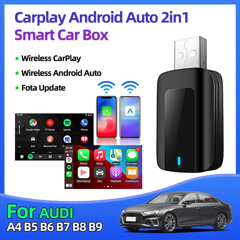 Для Audi A4 B5 B6 B7 B8 B9 Mini Wireless Carplay и Android Car 2in1 Smart Ai Box с USB Plug and Play Smart Link Phone CarPlay
Для Audi A4 B5 B6 B7 B8 B9 Mini Wireless Carplay и Android Car 2in1 Smart Ai Box с USB Plug and Play Smart Link Phone CarPlay