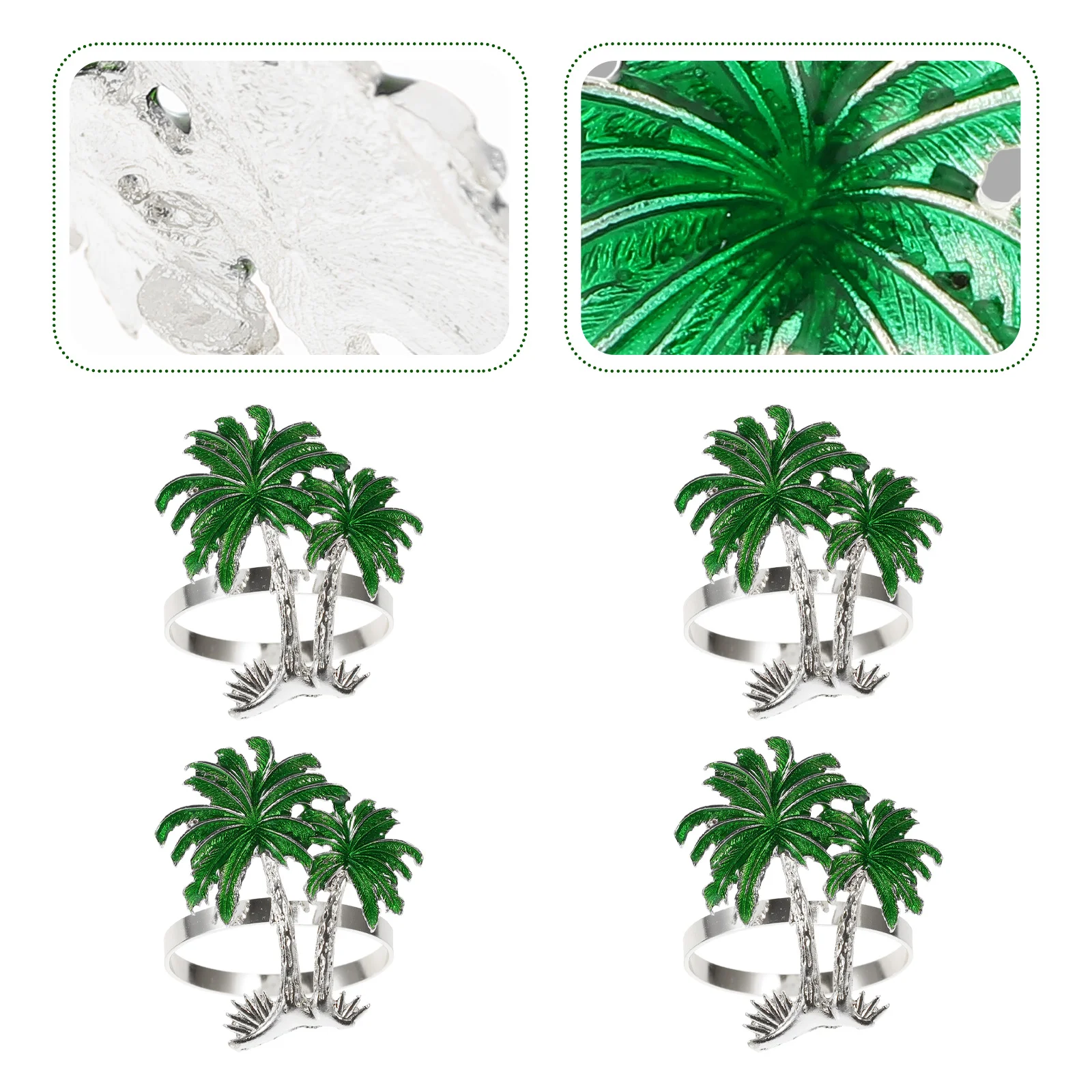 4 Pcs Trinket Tray Coconut Napkin Buckle Christmas Holder Party Rings Button Silver Banquet
4 Pcs Trinket Tray Coconut Napkin Buckle Christmas Holder Party Rings Button Silver Banquet