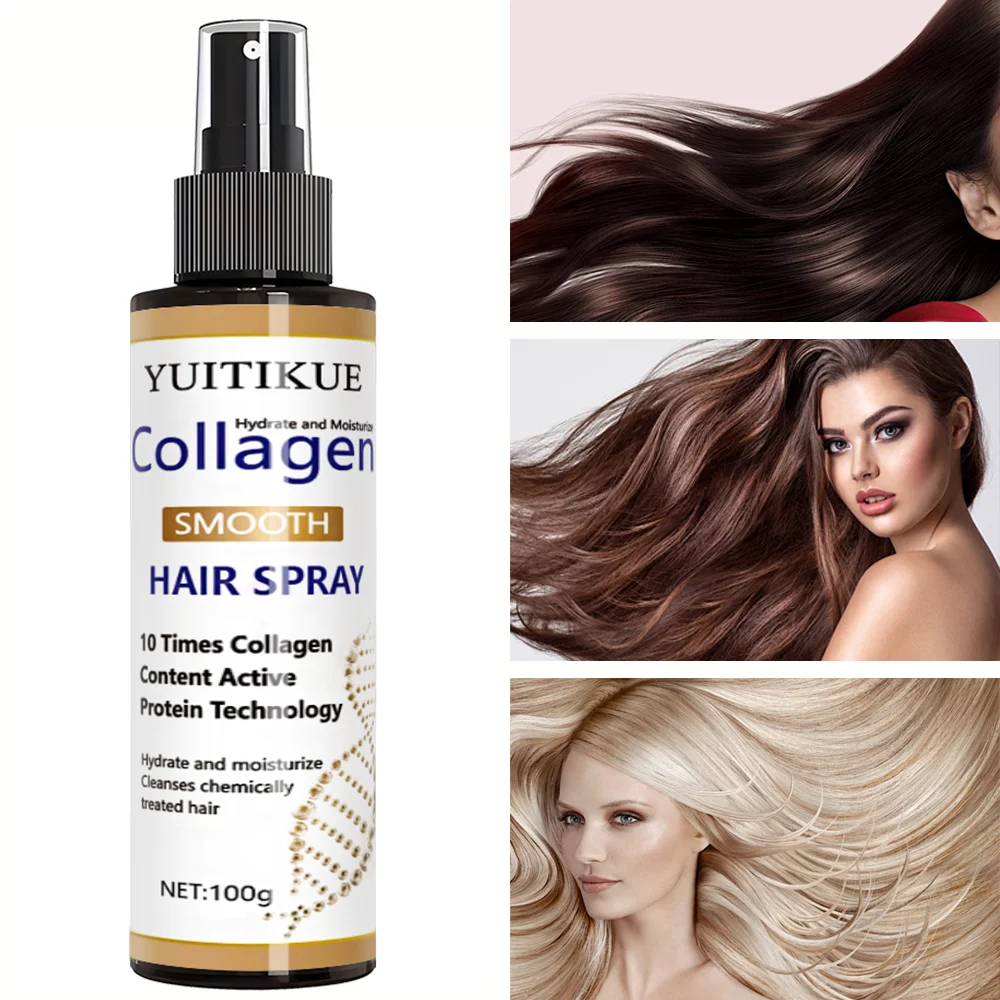 YUITIKUE Collagen Smooth Hair Spray | Hydrate, Moisturize & Repair For Chemically Treated, Dry Hair 100ml
YUITIKUE Collagen Smooth Hair Spray | Hydrate, Moisturize & Repair For Chemically Treated, Dry Hair 100ml