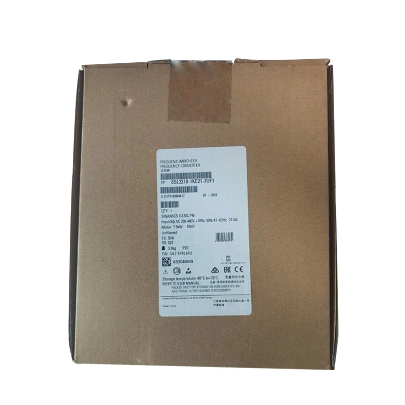 Совершенно новый оригинальный 6SL3210-1KE21-7UF1 6SL3210-1KE21-7UF1 Программируемый контроллер преобразователя частоты
Совершенно новый оригинальный 6SL3210-1KE21-7UF1 6SL3210-1KE21-7UF1 Программируемый контроллер преобразователя частоты