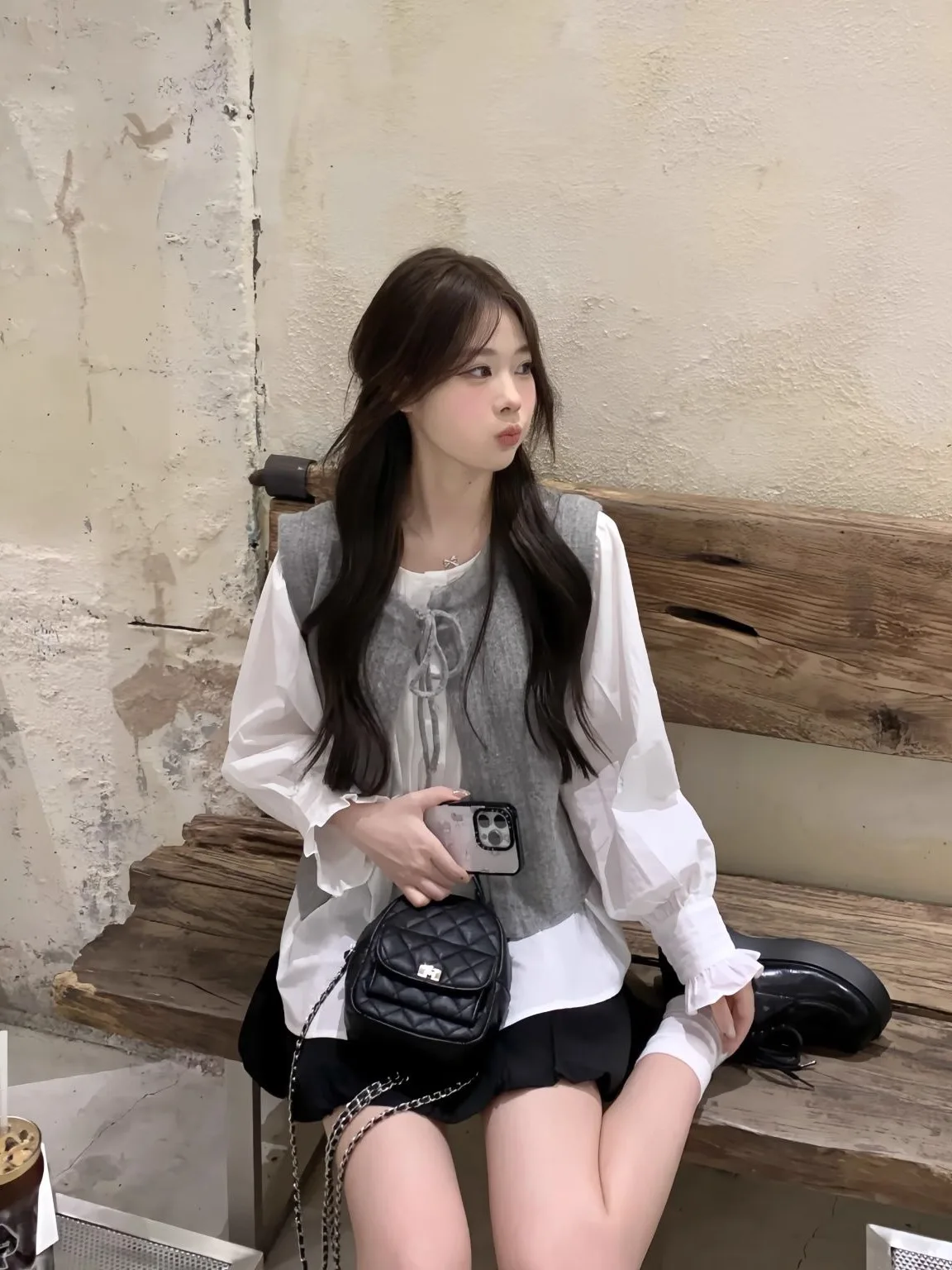 Gray Knitted Belted Open Cardigan Vest Two-Piece Set Women's Korean Style Fashion Autumn Outfit High Waist Warm Polyester
Gray Knitted Belted Open Cardigan Vest Two-Piece Set Women's Korean Style Fashion Autumn Outfit High Waist Warm Polyester