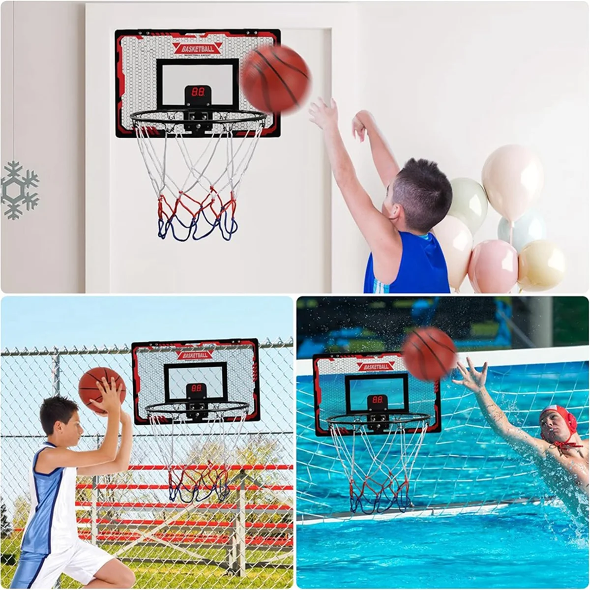 X55A-Indoor Wall Basketball, Basketball Hoop for Bedroom,Basketball Hoop for Kids and Adults, Pump and Complete Accessories
X55A-Indoor Wall Basketball, Basketball Hoop for Bedroom,Basketball Hoop for Kids and Adults, Pump and Complete Accessories