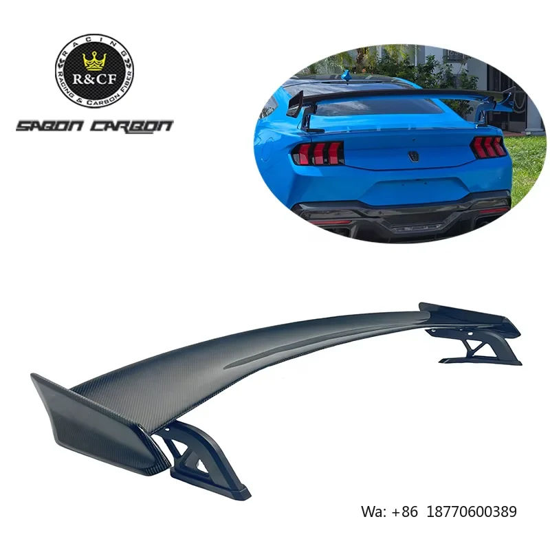 S650 Mustang Carbon Fiber Rear Spoiler SS Gt Style High Wing for 2024 Ford Mustang S650
S650 Mustang Carbon Fiber Rear Spoiler SS Gt Style High Wing for 2024 Ford Mustang S650