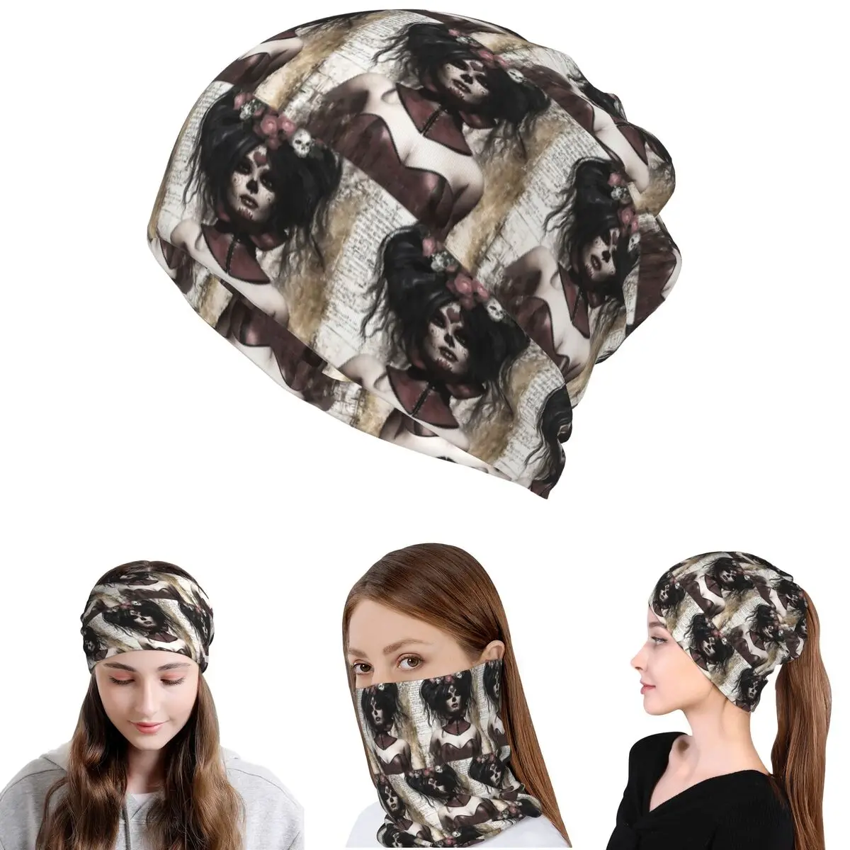 Mexican Catrina Girl Day Of The Dead Bandana Neck Gaiter Mask Scarf Multi-use Balaclava Beanies Hat for Men Women Breathable
Mexican Catrina Girl Day Of The Dead Bandana Neck Gaiter Mask Scarf Multi-use Balaclava Beanies Hat for Men Women Breathable
