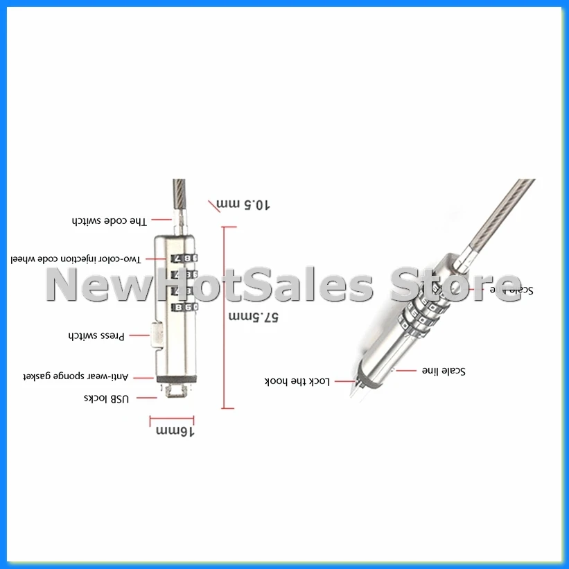 Защитный USB-замок с паролем, используемый для функции защиты от кражи на ноутбуке, планшете, проекторе, TV-AT48
Защитный USB-замок с паролем, используемый для функции защиты от кражи на ноутбуке, планшете, проекторе, TV-AT48