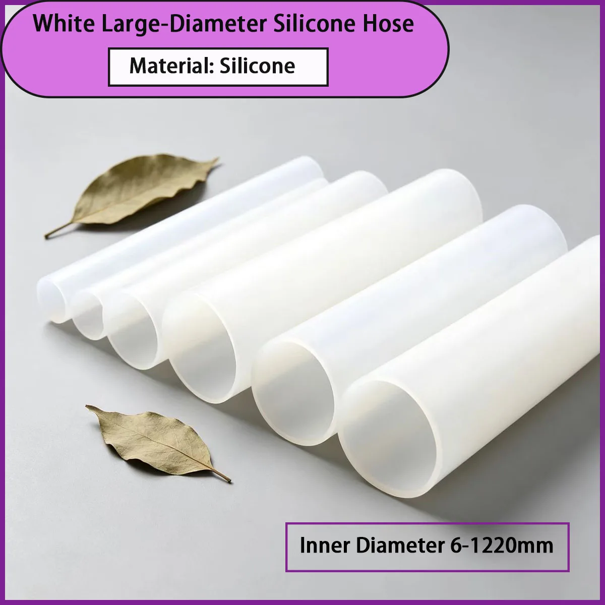 White large-diameter silicone hose with an inner diameter of 6-1220mm is used in fields such as medicine and industry
White large-diameter silicone hose with an inner diameter of 6-1220mm is used in fields such as medicine and industry