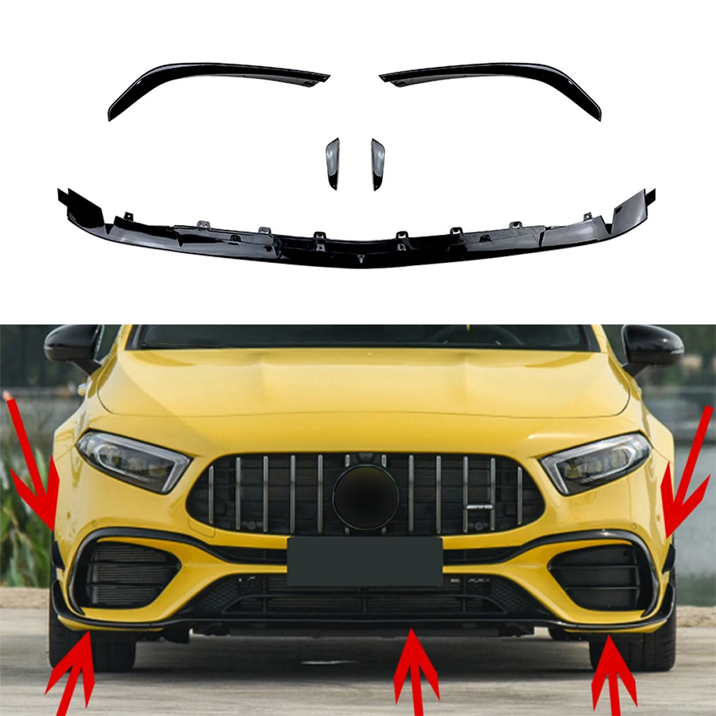Car Front Bumper Lip Spoiler For Mercedes-Benz A-Class W177 A45 AMG 2019-2021 Front Bumper Protector Lower Blade Splitter
Car Front Bumper Lip Spoiler For Mercedes-Benz A-Class W177 A45 AMG 2019-2021 Front Bumper Protector Lower Blade Splitter