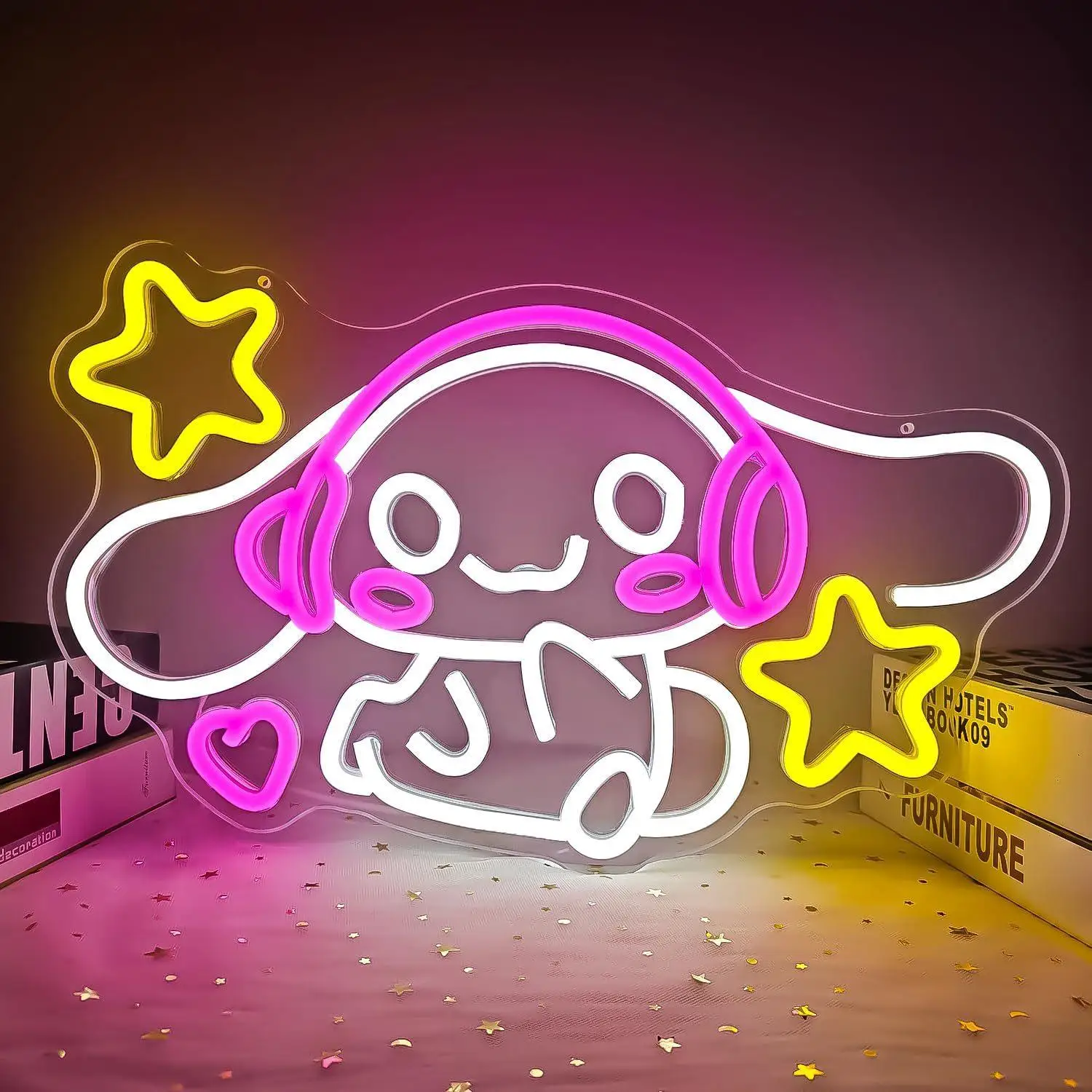 Kawaii Character Neon Sign Cute Anime USB Dimmable LED Neon Lights for Bedroom Game Room Dorm Decoration Gifts for Girls
Kawaii Character Neon Sign Cute Anime USB Dimmable LED Neon Lights for Bedroom Game Room Dorm Decoration Gifts for Girls