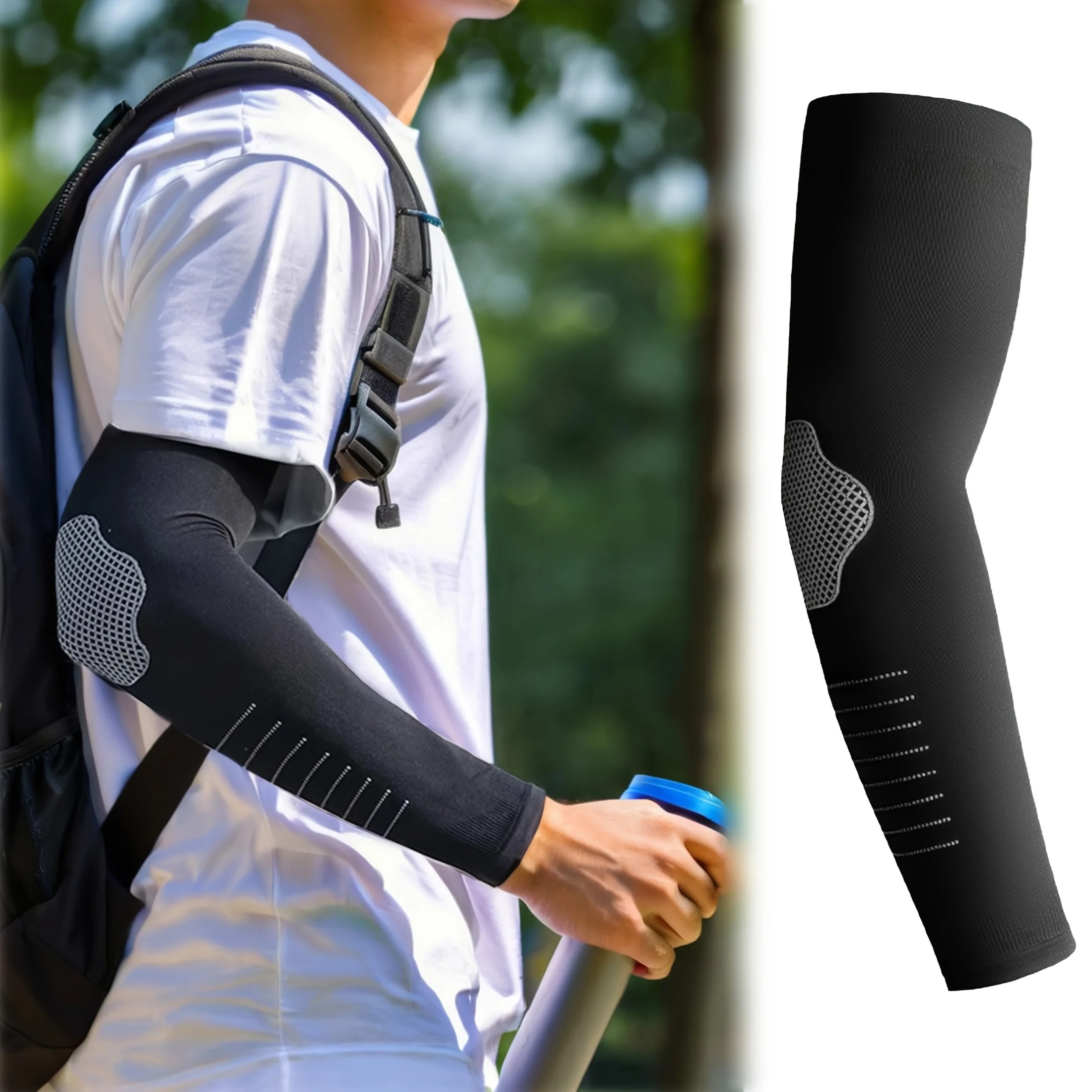 A Pair of Solid Color New High-Elastic Arm Sleeves Is Suitable for Outdoor Sports And Everyday Use
A Pair of Solid Color New High-Elastic Arm Sleeves Is Suitable for Outdoor Sports And Everyday Use