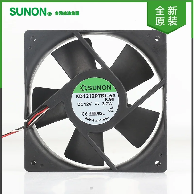 Original SUNON KD1212PTB1-6A 5V 24V 48V DC12V 3.7W 12025 120X120X25MM 12CM computer case cooling fan
Original SUNON KD1212PTB1-6A 5V 24V 48V DC12V 3.7W 12025 120X120X25MM 12CM computer case cooling fan