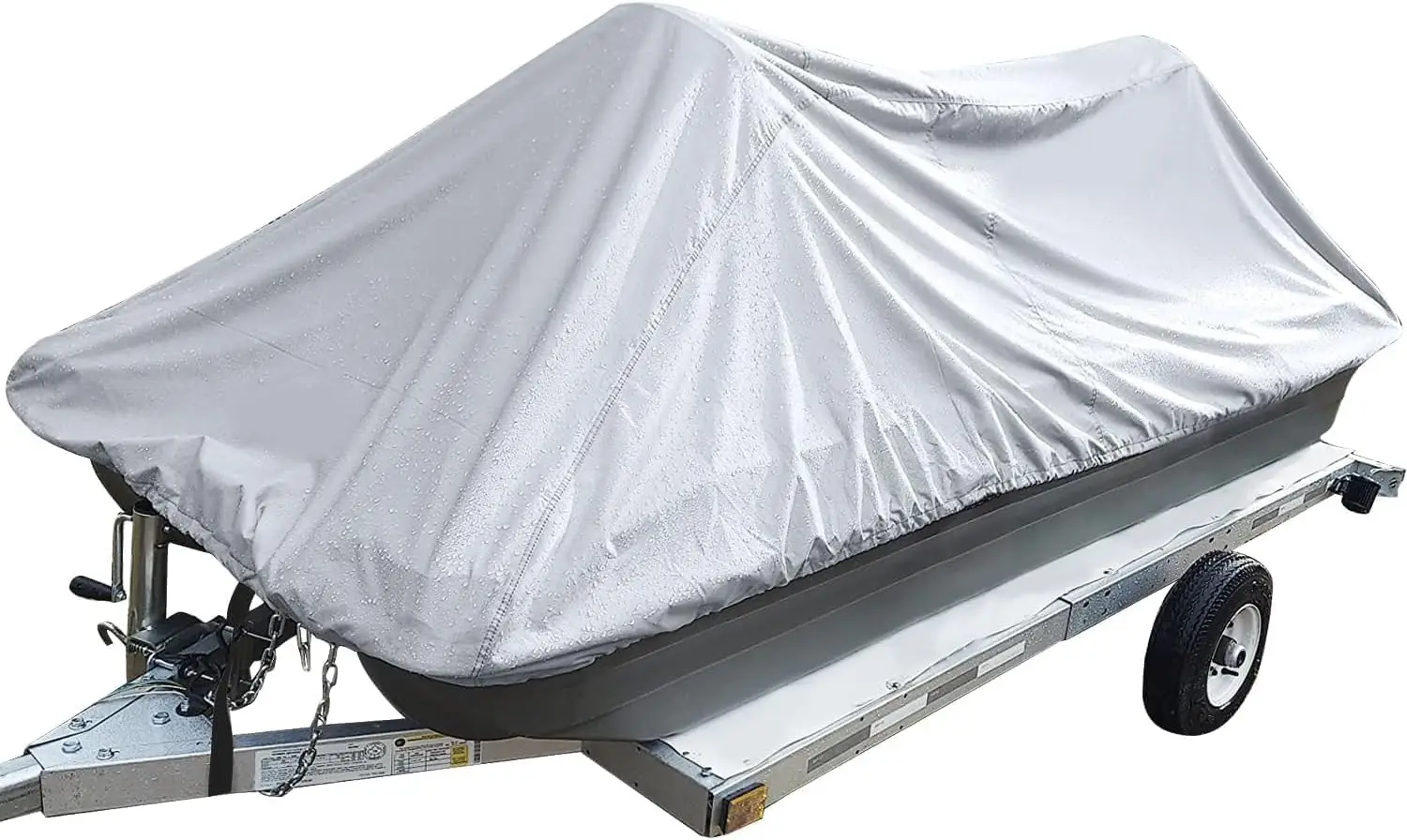600D Waterproof Pond Boat Cover for 8-10 ft Small Bass Fishing Boats, Heavy Duty Marine Polyester, Shock Cord Hem, Storage Bag, Gray
600D Waterproof Pond Boat Cover for 8-10 ft Small Bass Fishing Boats, Heavy Duty Marine Polyester, Shock Cord Hem, Storage Bag, Gray