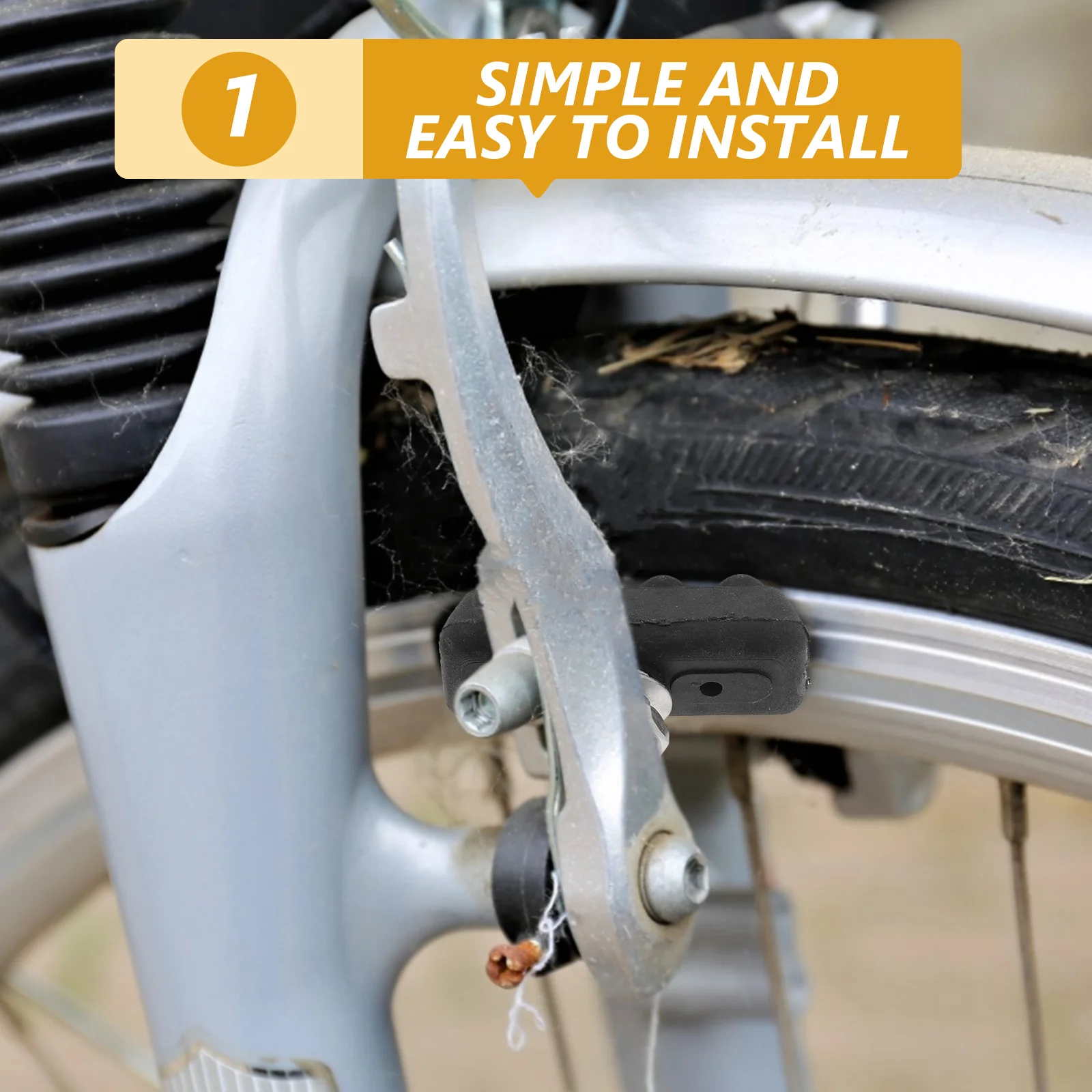 4Pcs Bicycle Brake Pads Robust Construction Resists Abrasion High Stability in Wet Dry Conditions Replacement for Universal Bike
4Pcs Bicycle Brake Pads Robust Construction Resists Abrasion High Stability in Wet Dry Conditions Replacement for Universal Bike