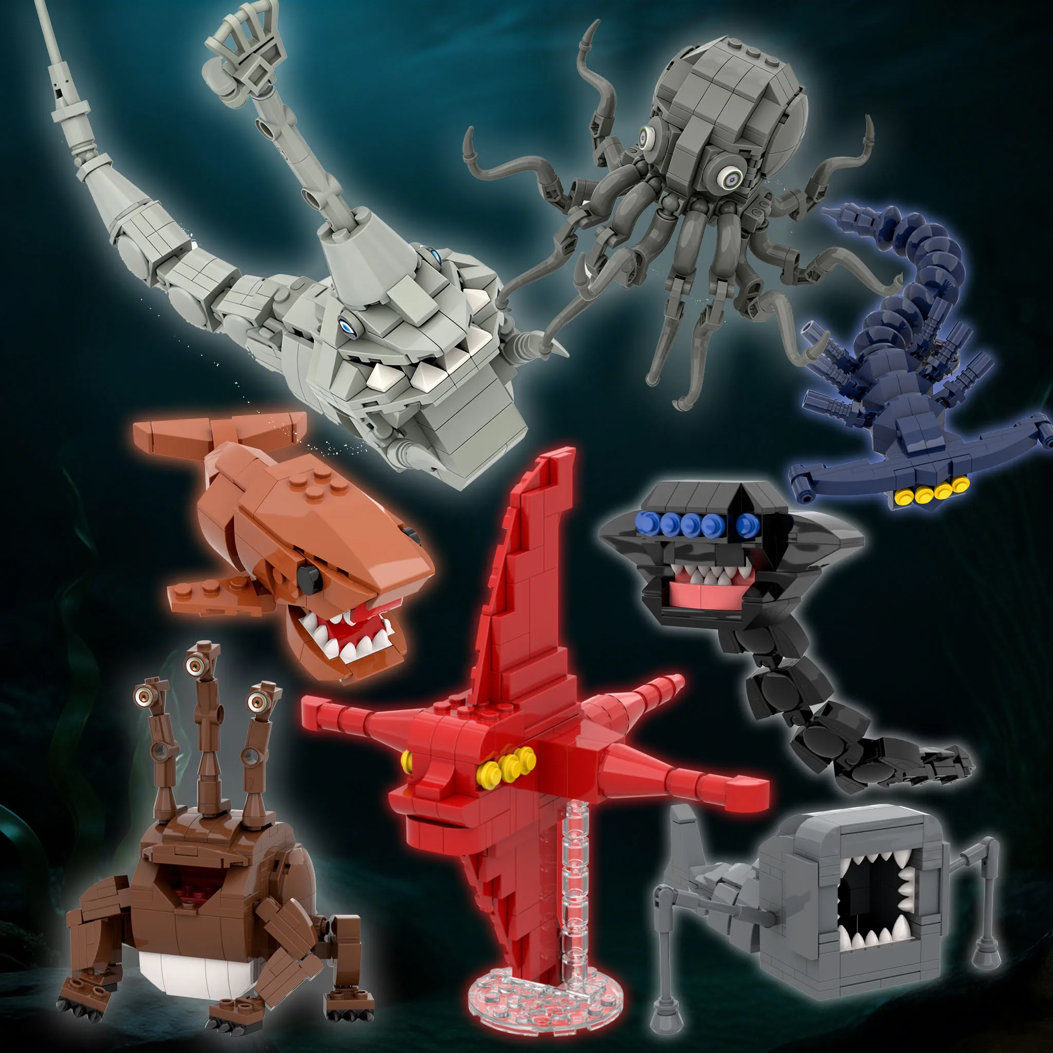 2026 Creative bloop sea monster &Eater Bloop Gran Maja& Leviathan Sea Monsters Building Blocks Toy for Abstract Collectible Gift
2026 Creative bloop sea monster &Eater Bloop Gran Maja& Leviathan Sea Monsters Building Blocks Toy for Abstract Collectible Gift