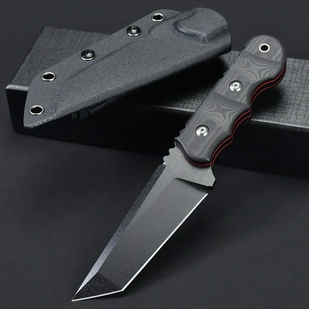 High Hardness Fixed Blade Knife 8Cr13Mov Blade G10 Handle New Style Camping Knife Hunting Knives Popular Multi-tool
High Hardness Fixed Blade Knife 8Cr13Mov Blade G10 Handle New Style Camping Knife Hunting Knives Popular Multi-tool