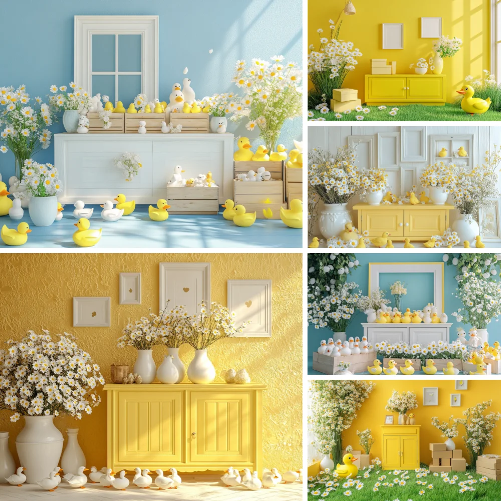 Photography Backdrop Cute Little Yellow Duck Room Decoration Baby Shower Newborn 1st Party Backgrounds For Photographs
Photography Backdrop Cute Little Yellow Duck Room Decoration Baby Shower Newborn 1st Party Backgrounds For Photographs