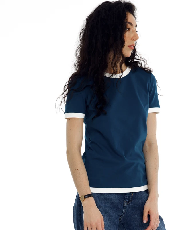 Summer Basic Fit Color Blo round Ne ort Sve T irt Women's Commute Sle Cotton Polyester Blend Base irt
Summer Basic Fit Color Blo round Ne ort Sve T irt Women's Commute Sle Cotton Polyester Blend Base irt